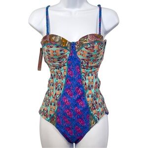 NWT Maaji Gorgeous Patterned Swimsuit - High Quality!